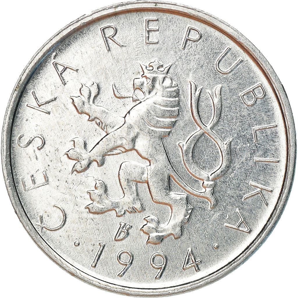 Czech Republic Coin Czech 10 Haleru | Lion | River | KM6 | 1993 - 2003