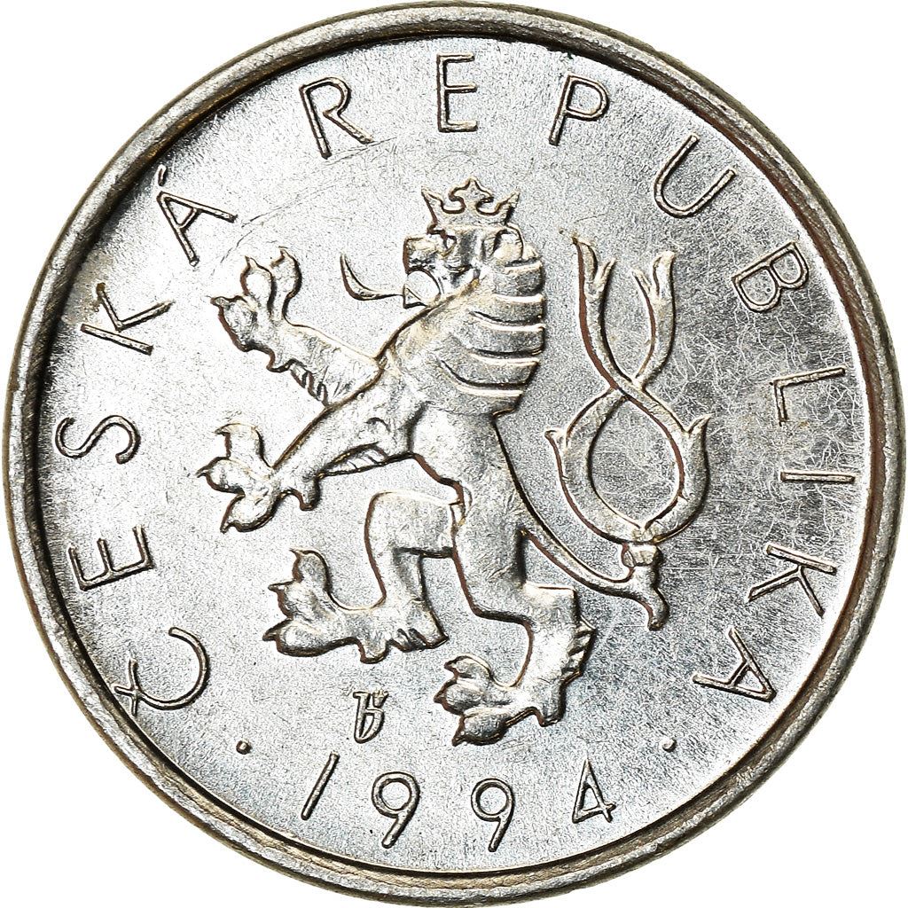 Czech Republic Coin Czech 10 Haleru | Lion | River | KM6 | 1993 - 2003