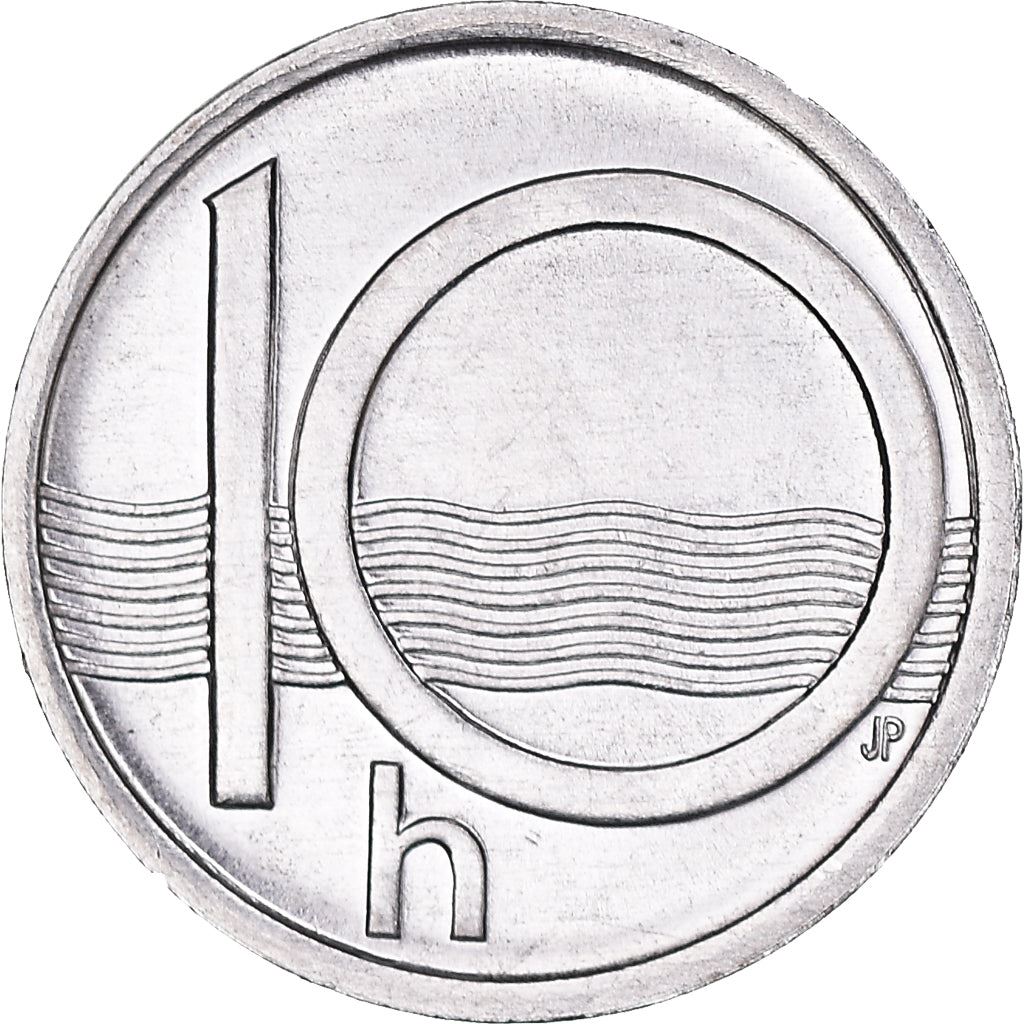 Czech Republic Coin Czech 10 Haleru | Lion | River | KM6 | 1993 - 2003