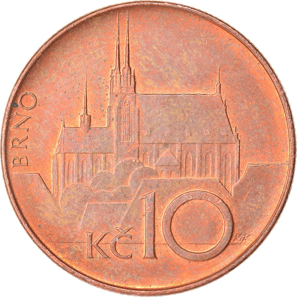 Czech Republic Coin Czech 10 Korun | Lion | Saint Peter and Paul Cathedral | KM4 | 1993 - 2021