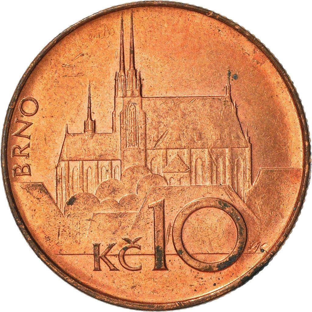 Czech Republic Coin Czech 10 Korun | Lion | Saint Peter and Paul Cathedral | KM4 | 1993 - 2021