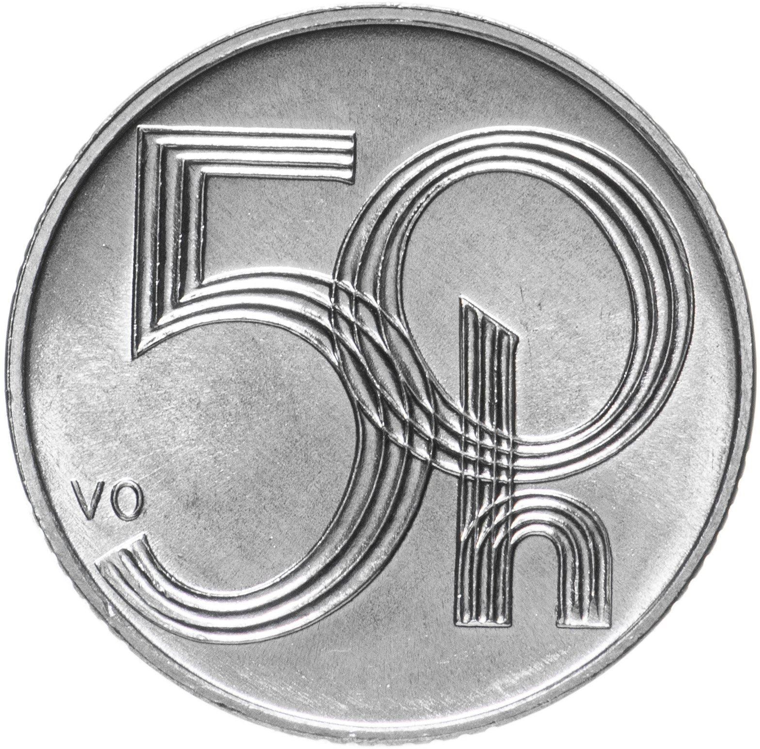 Czech Republic Coin Czech 50 Haleru | Lion | KM3 | 1993 - 2008