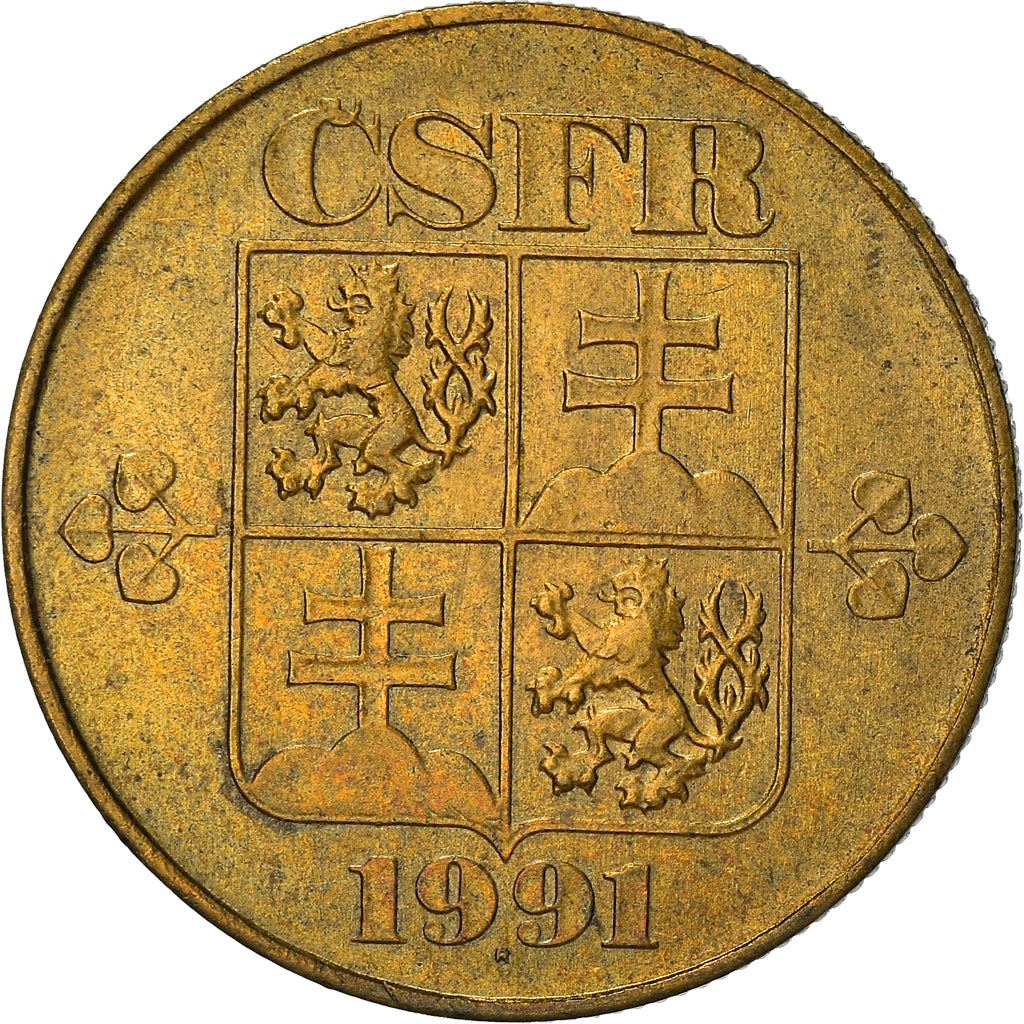 Czechoslovakia | 1 Koruna Coin | Linden Planting | KM151 | 1991 - 1992