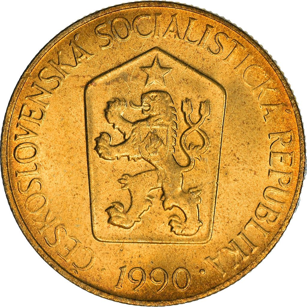 Czechoslovakia 1 Koruna Coin | Linden Sprig | KM50 | 1961 - 1990