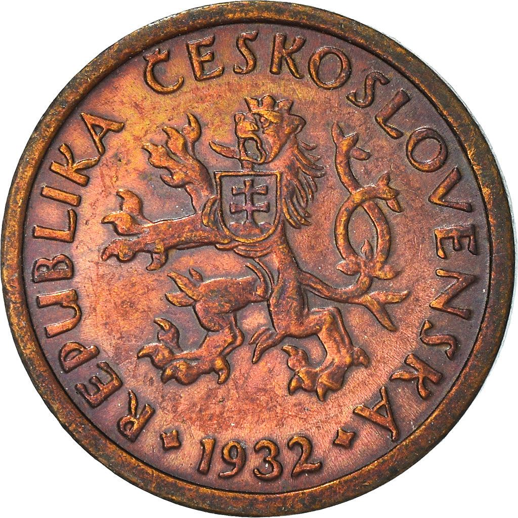 Czechoslovakia | 10 Haleru Coin | Charles Bridge | Prague | KM3 | 1922 - 1938