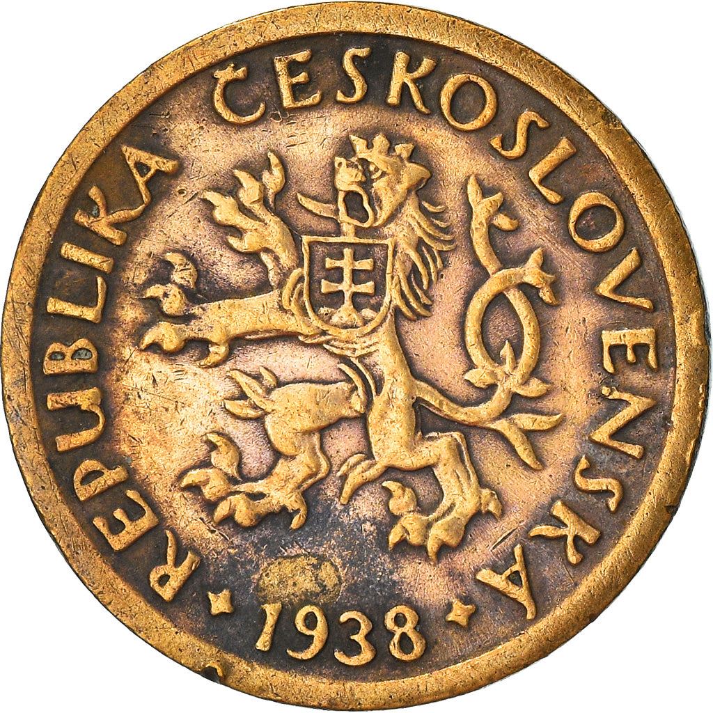 Czechoslovakia | 10 Haleru Coin | Charles Bridge | Prague | KM3 | 1922 - 1938