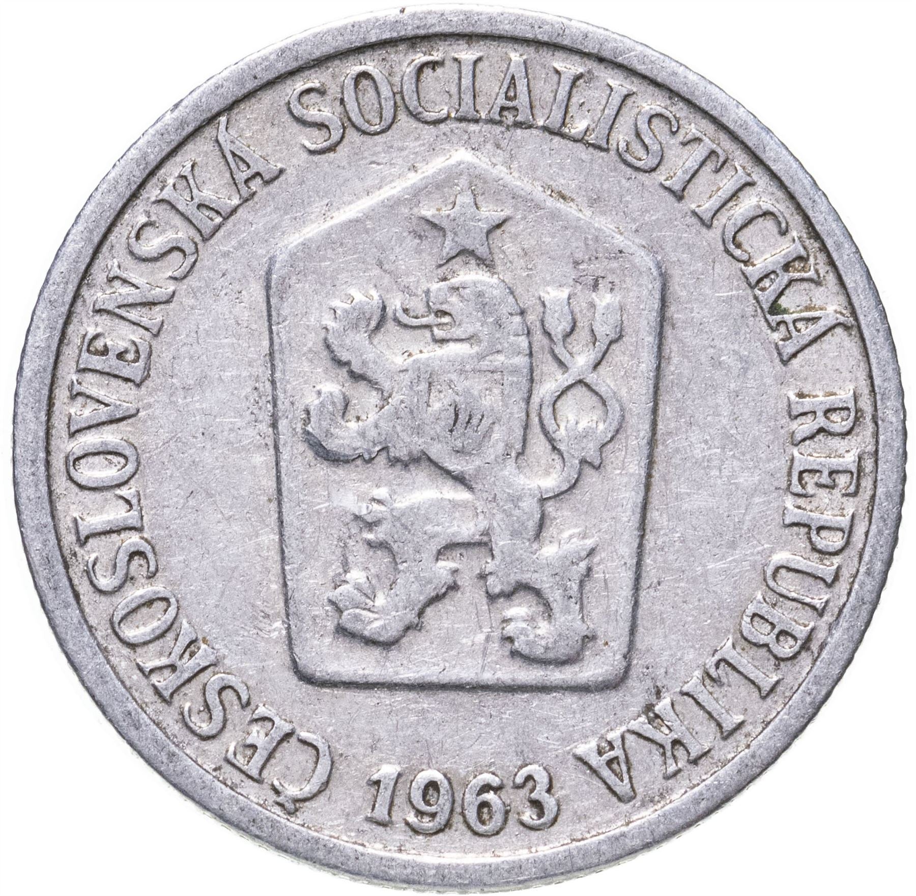 Czechoslovakia | 10 Haleru Coin | Lion | KM49 | 1961 - 1971