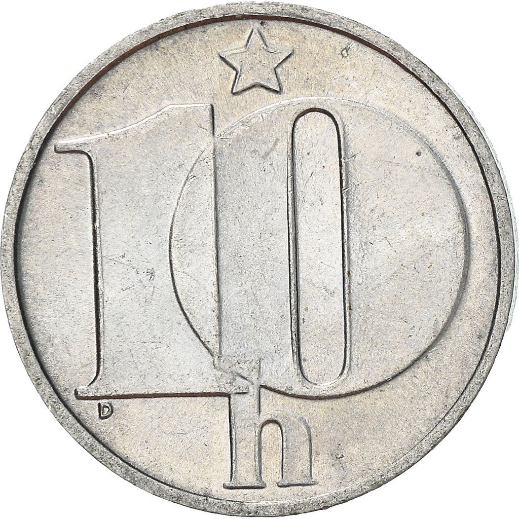 Czechoslovakia 10 Haleru Coin | Star | KM80 | 1974 - 1990