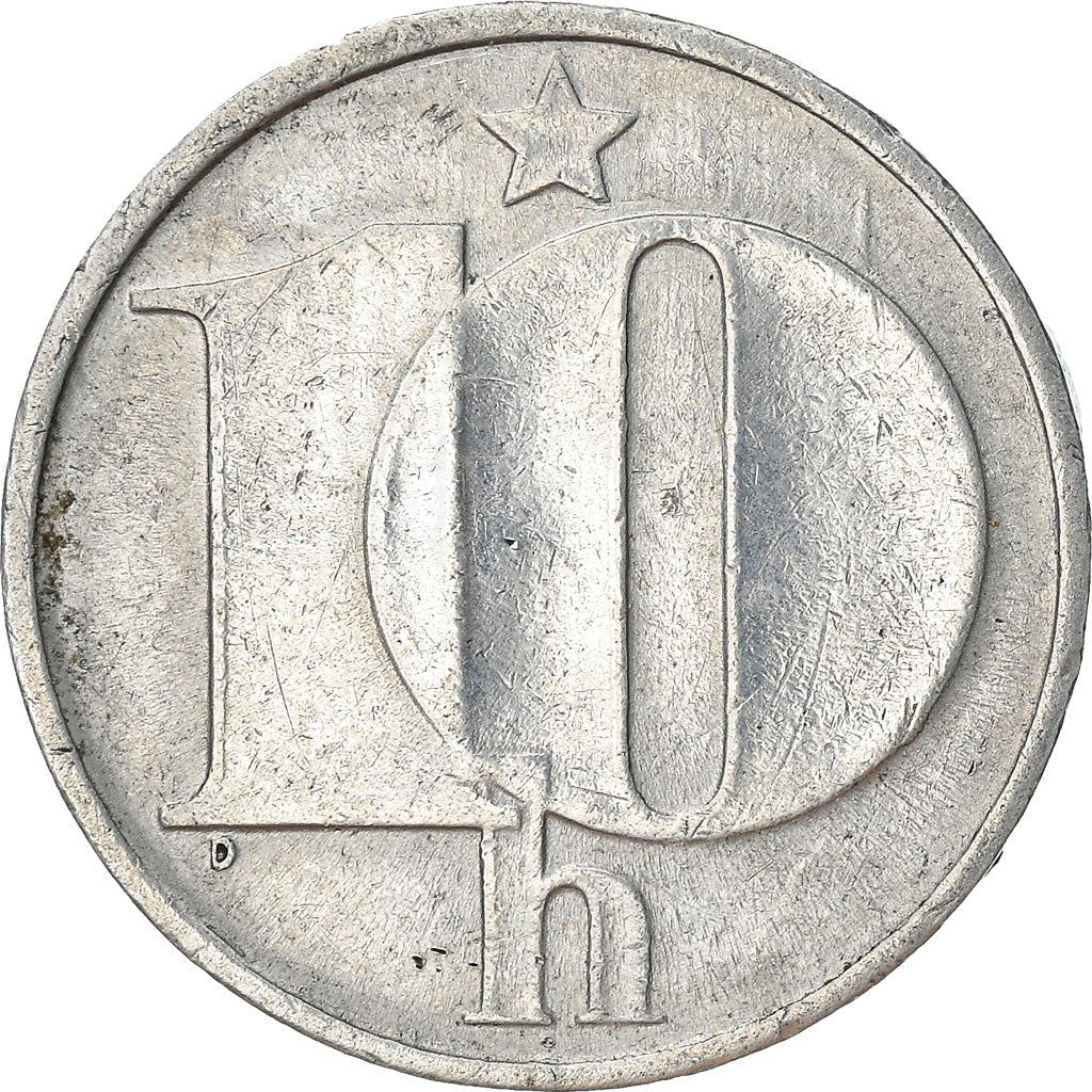 Czechoslovakia 10 Haleru Coin | Star | KM80 | 1974 - 1990