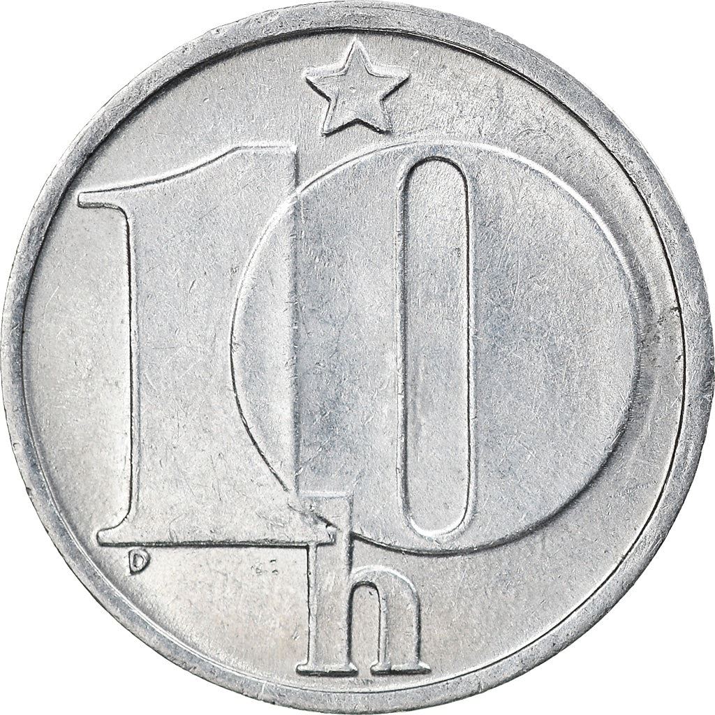 Czechoslovakia 10 Haleru Coin | Star | KM80 | 1974 - 1990