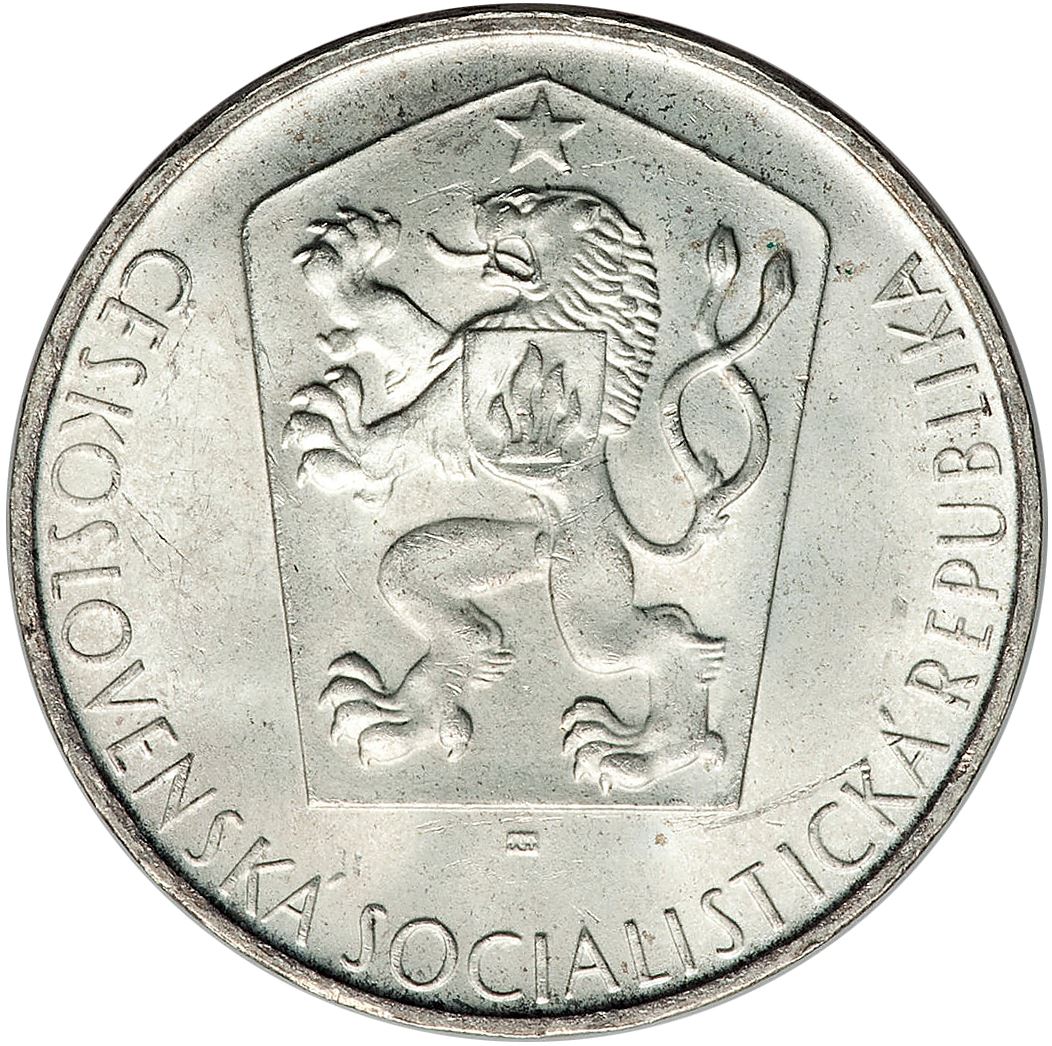 Czechoslovakia | 10 Korun Coin | Jan Hus | Lion | KM58 | 1965