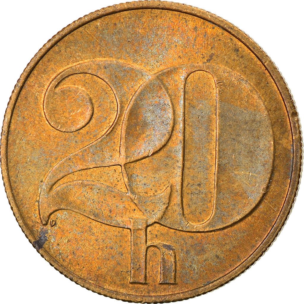 Czechoslovakia | 20 Haleru Coin | CSFR state shield | Km:143 | 1991 - 1992