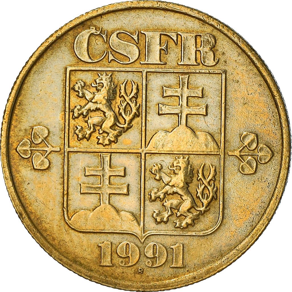 Czechoslovakia | 20 Haleru Coin | CSFR state shield | Km:143 | 1991 - 1992