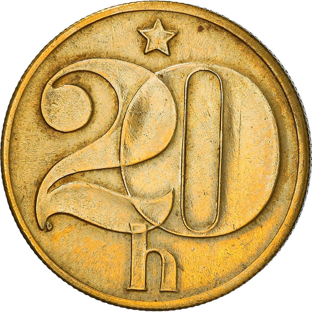 Czechoslovakia | 20 Haleru Coin | Star | KM74 | 1972 - 1990