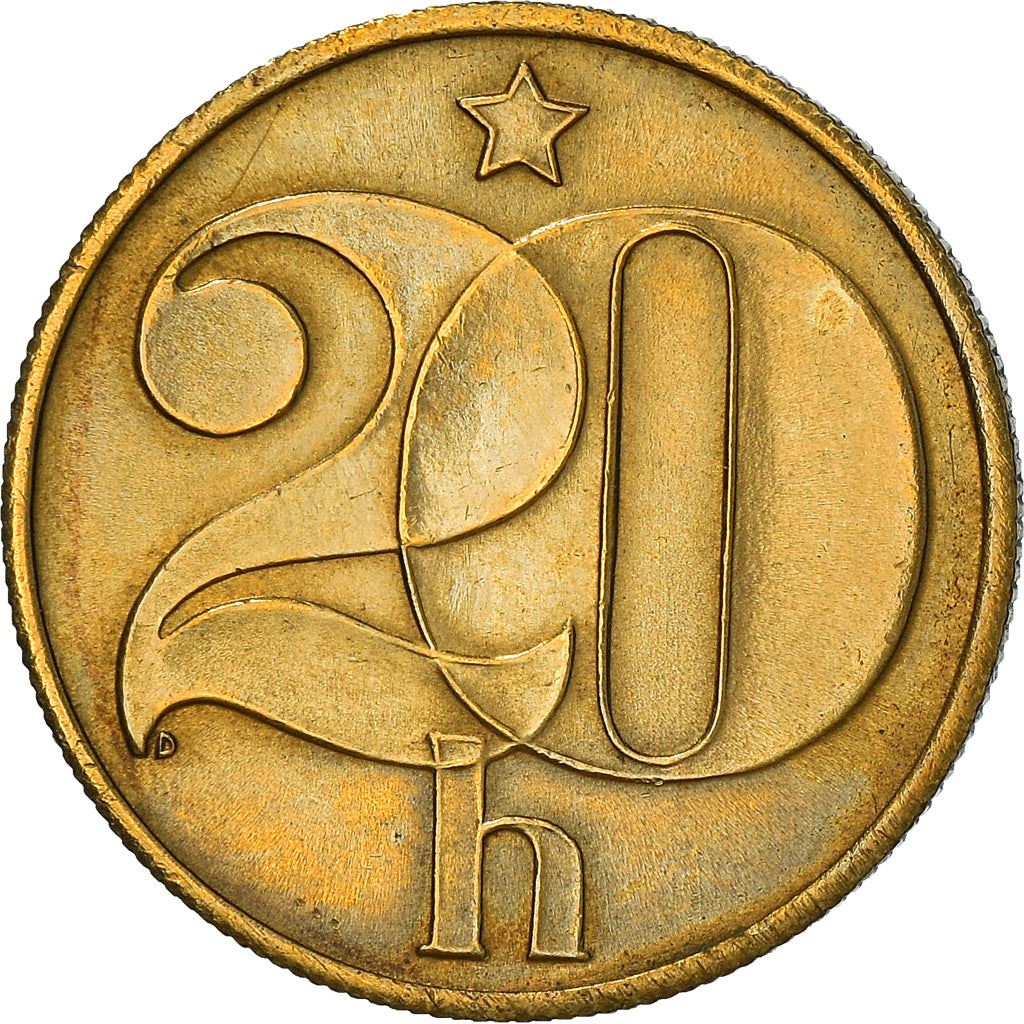 Czechoslovakia | 20 Haleru Coin | Star | KM74 | 1972 - 1990