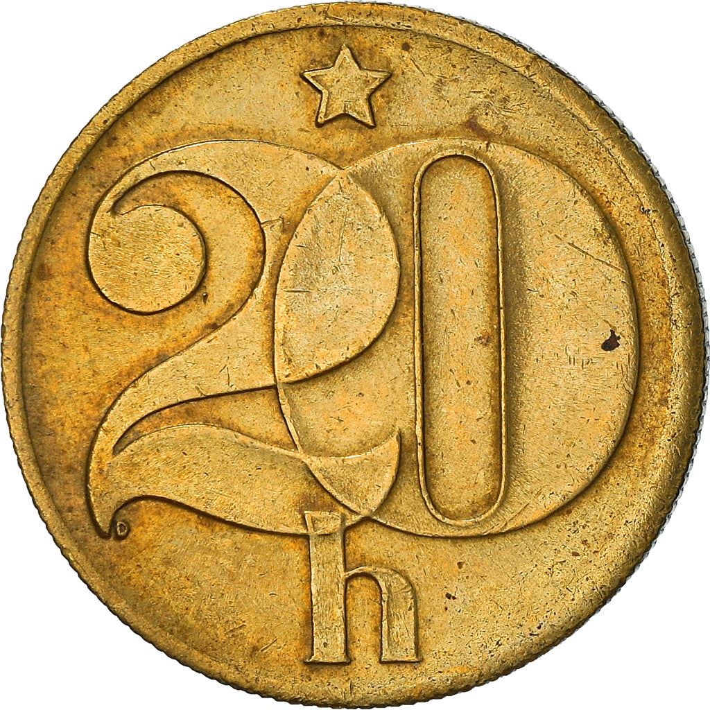 Czechoslovakia | 20 Haleru Coin | Star | KM74 | 1972 - 1990