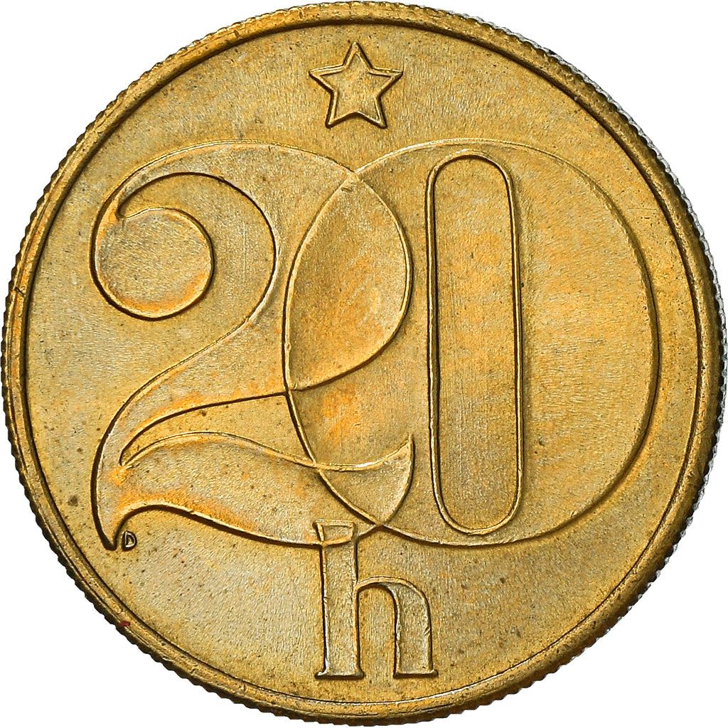 Czechoslovakia | 20 Haleru Coin | Star | KM74 | 1972 - 1990