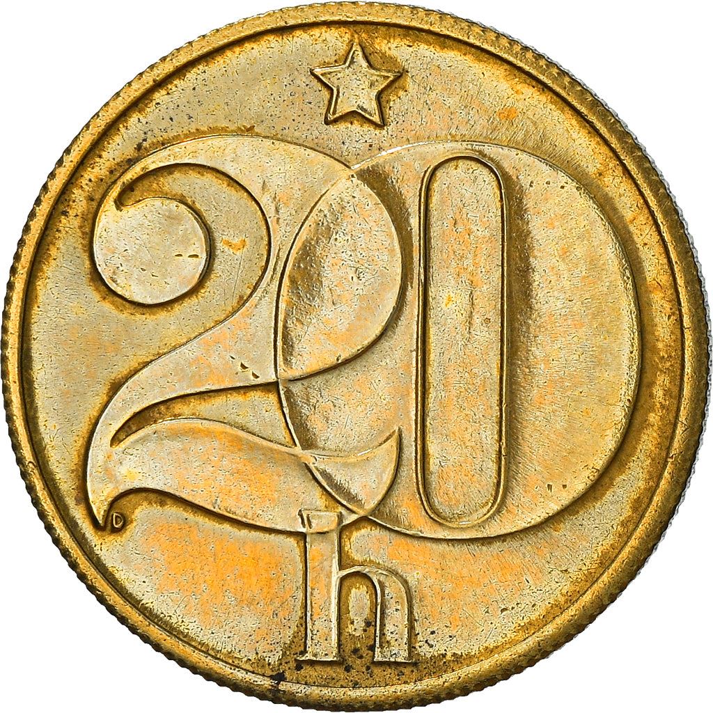 Czechoslovakia | 20 Haleru Coin | Star | KM74 | 1972 - 1990