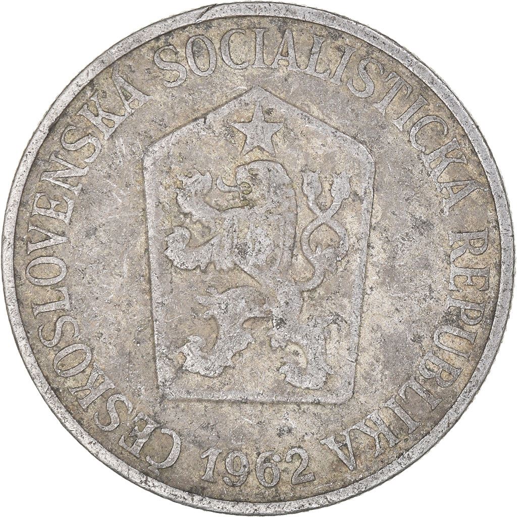 Czechoslovakia 25 Haleru Coin | Lion | Linden Wreath | Star | KM54 | 1962 - 1964