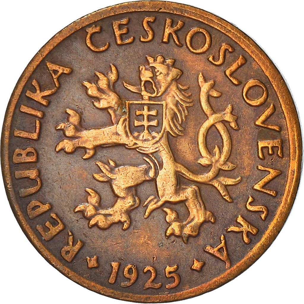 Czechoslovakia | 5 Haleru Coin | Charles Bridge | Prague | KM6 | 1923 - 1938