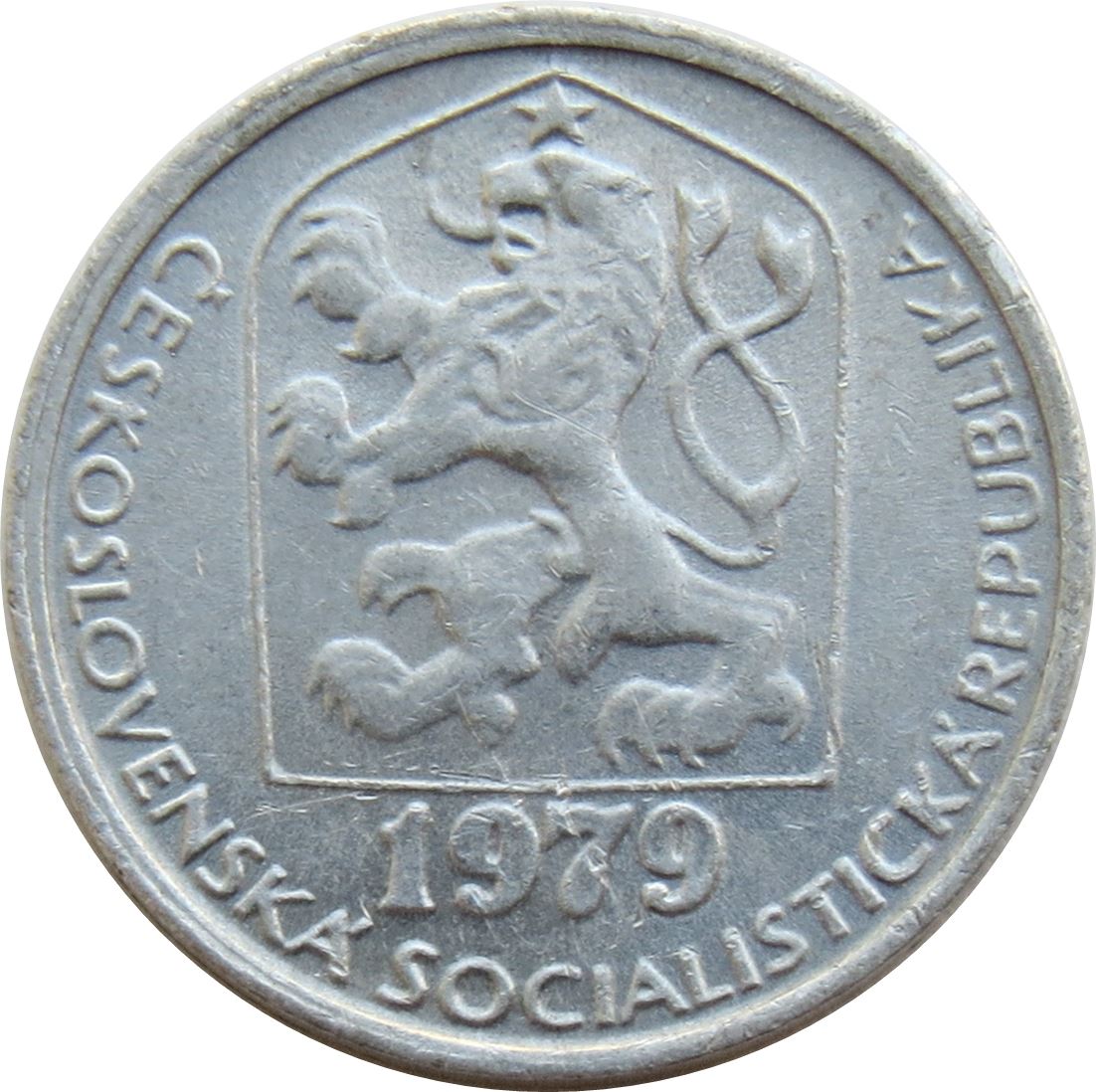 Czechoslovakia | 5 Haleru Coin | Star | Lion | KM86 | 1977 - 1990