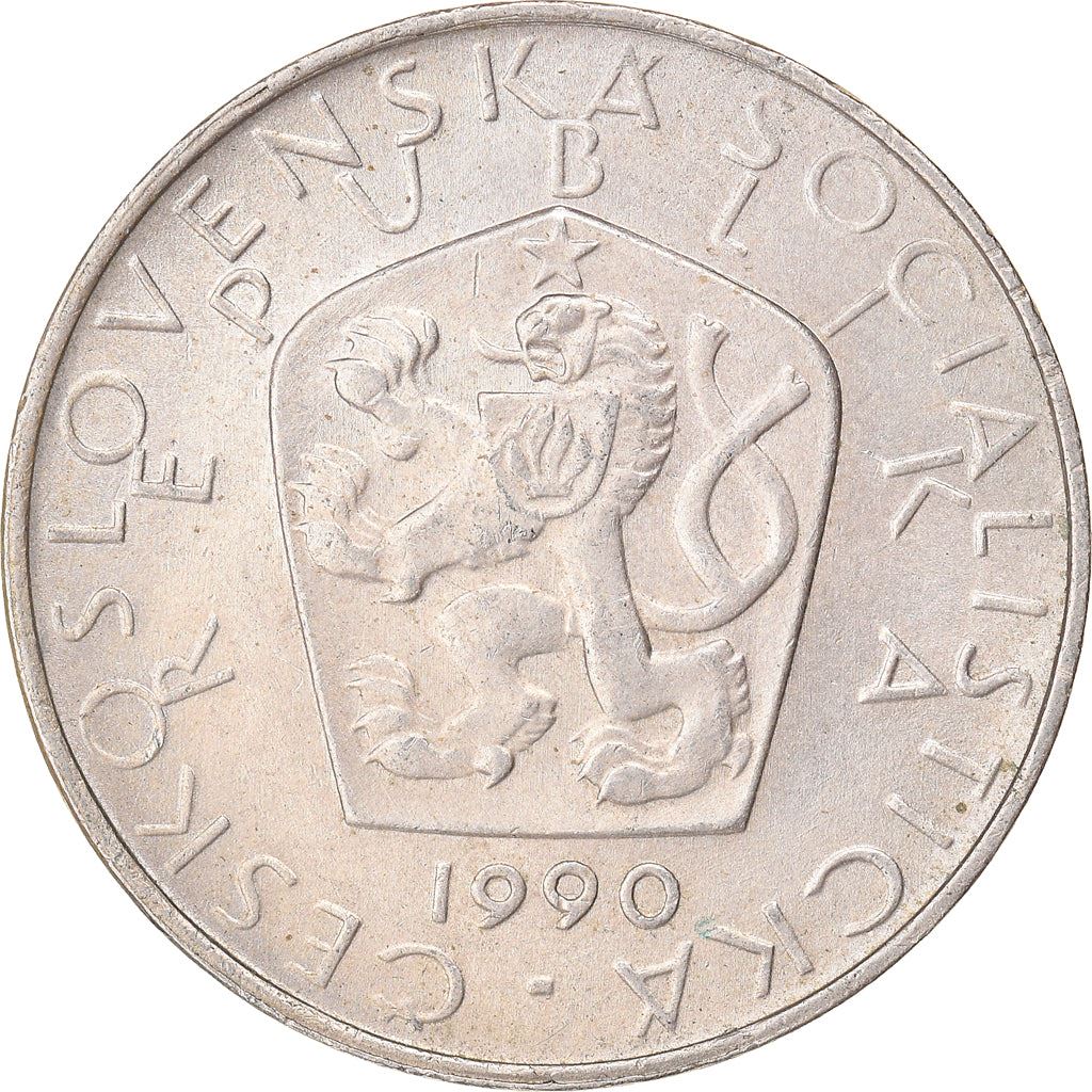 Czechoslovakia 5 Korun Coin | Flower | Crane | Star | KM60 | 1966 - 1990