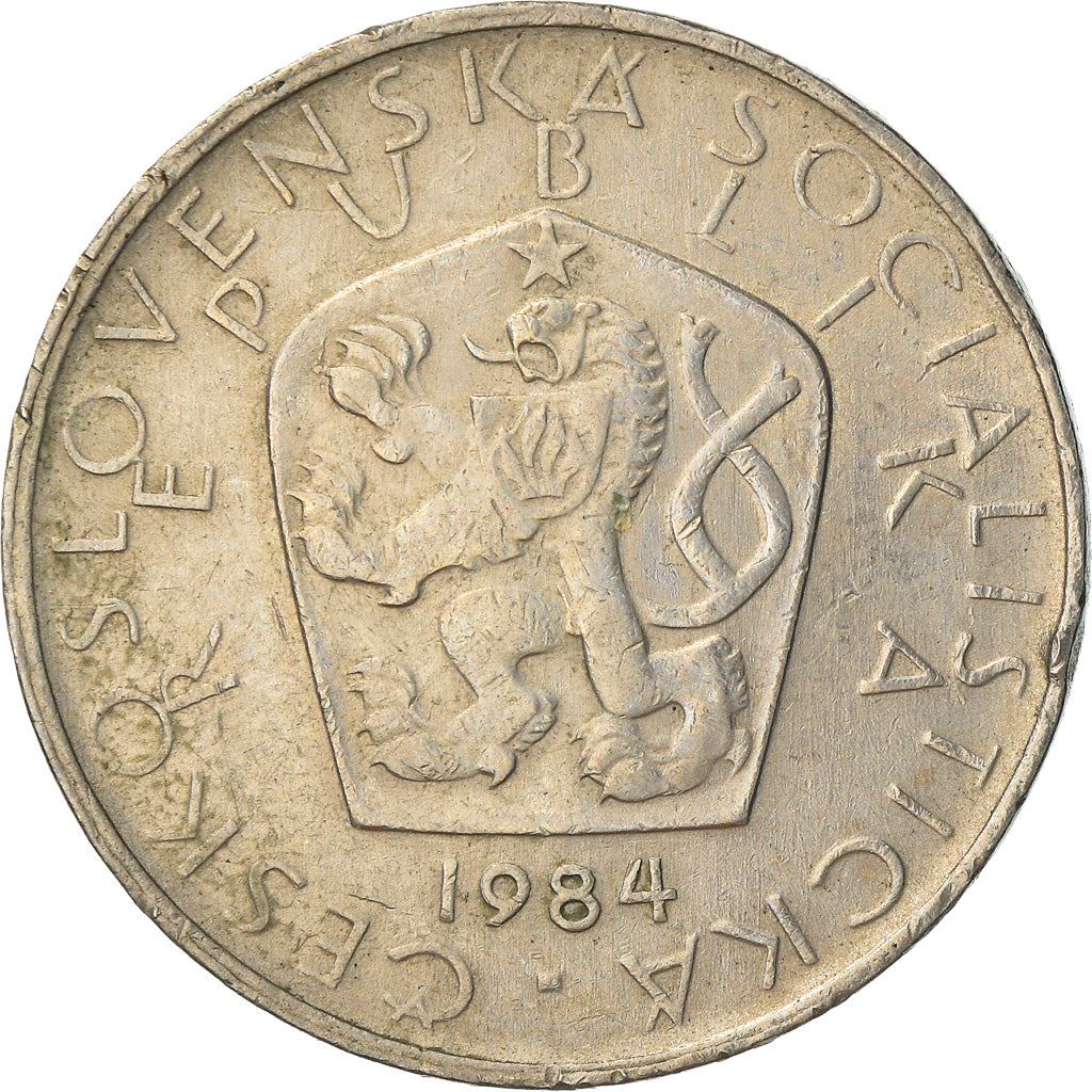 Czechoslovakia 5 Korun Coin | Flower | Crane | Star | KM60 | 1966 - 1990