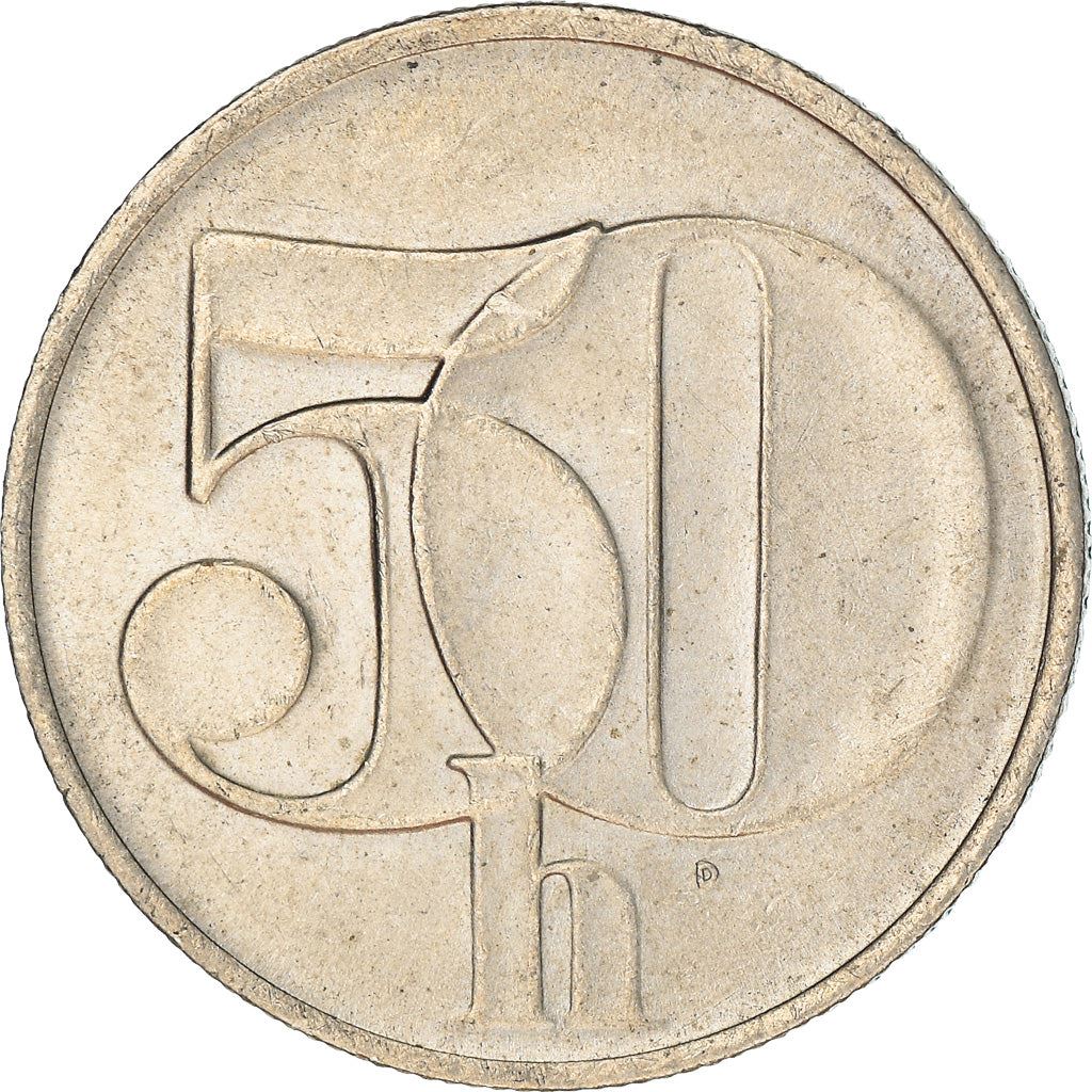 Czechoslovakia 50 Haleru / Hellers Coin | KM144 | 1991 - 1992