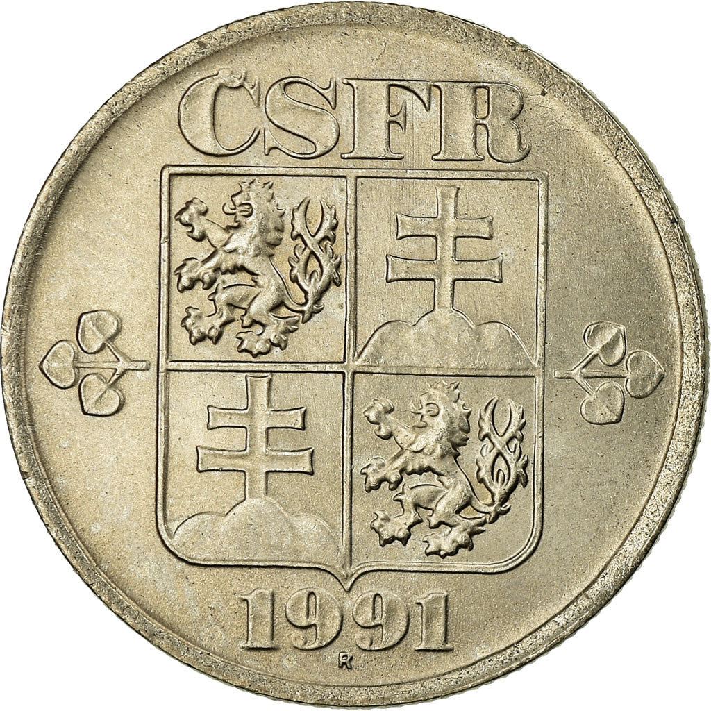 Czechoslovakia 50 Haleru / Hellers Coin | KM144 | 1991 - 1992