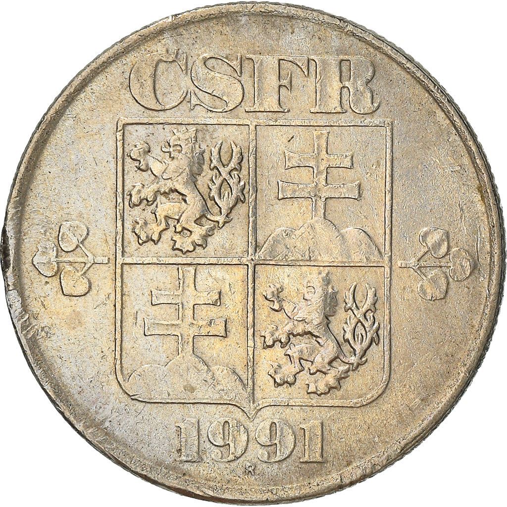 Czechoslovakia 50 Haleru / Hellers Coin | KM144 | 1991 - 1992