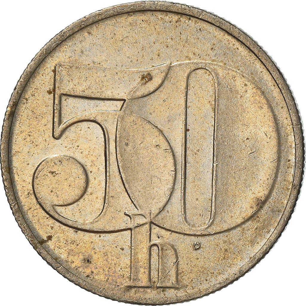 Czechoslovakia 50 Haleru / Hellers Coin | KM144 | 1991 - 1992