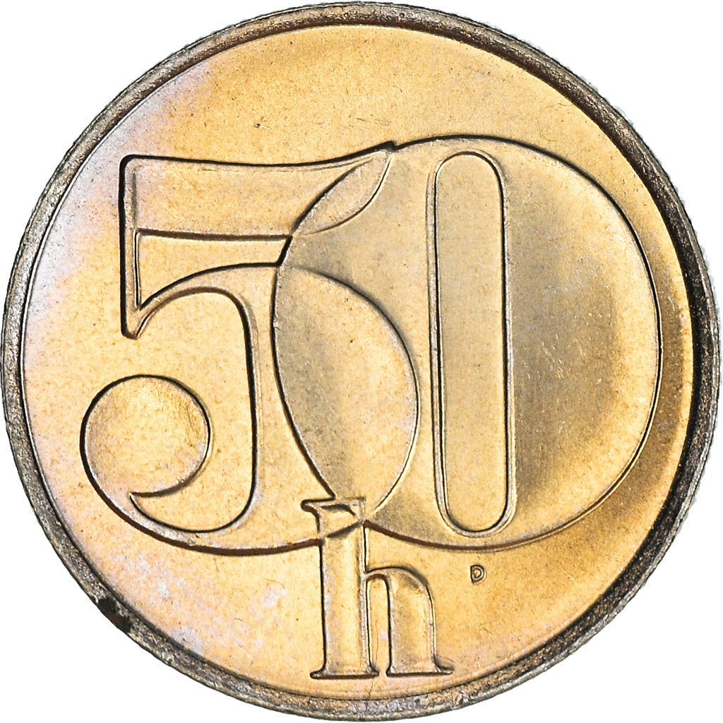 Czechoslovakia 50 Haleru / Hellers Coin | KM144 | 1991 - 1992