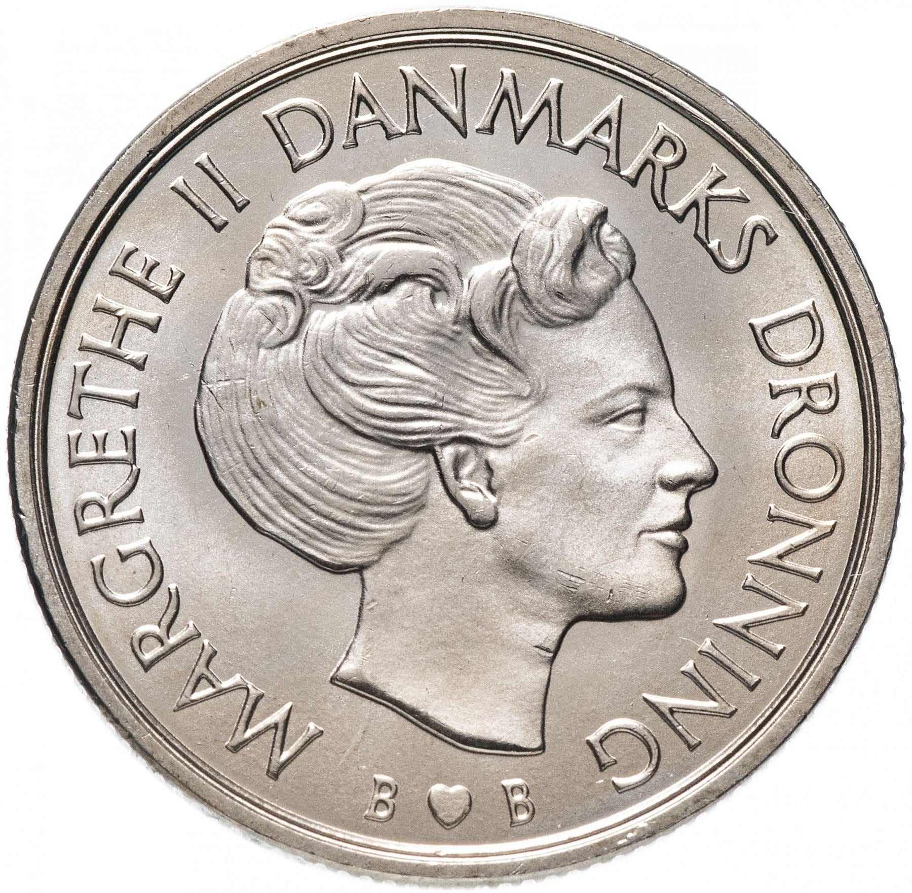 Danish Coin 1 Krone | Queen Margrethe II | KM862 | Denmark | 1973 - 1989