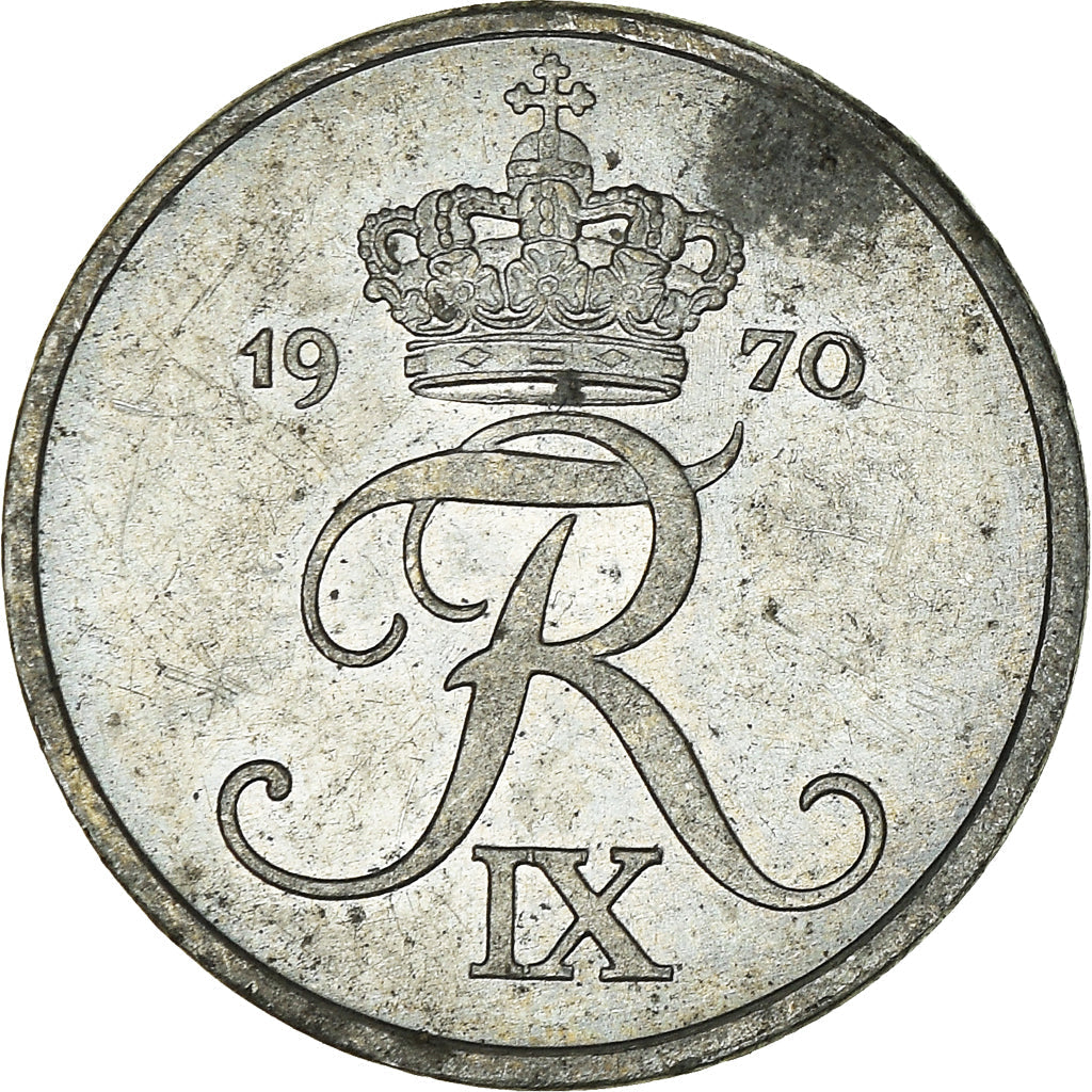 Danish Coin 1 Øre | King Frederik IX Monogram | KM839 | Denmark | 1948 - 1972