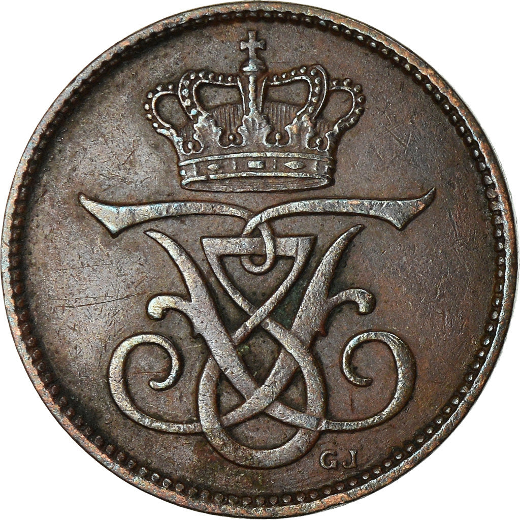 Danish Coin 1 Øre | King Frederik VIII Monogram | KM804 | Denmark | 1907 - 1912