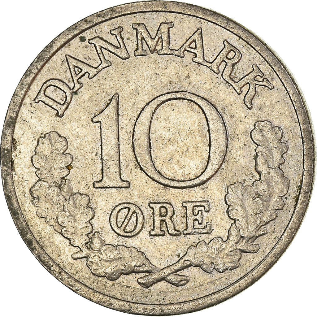 Danish Coin 10 Øre | King Frederik IX | KM849 | Denmark | 1960 - 1972