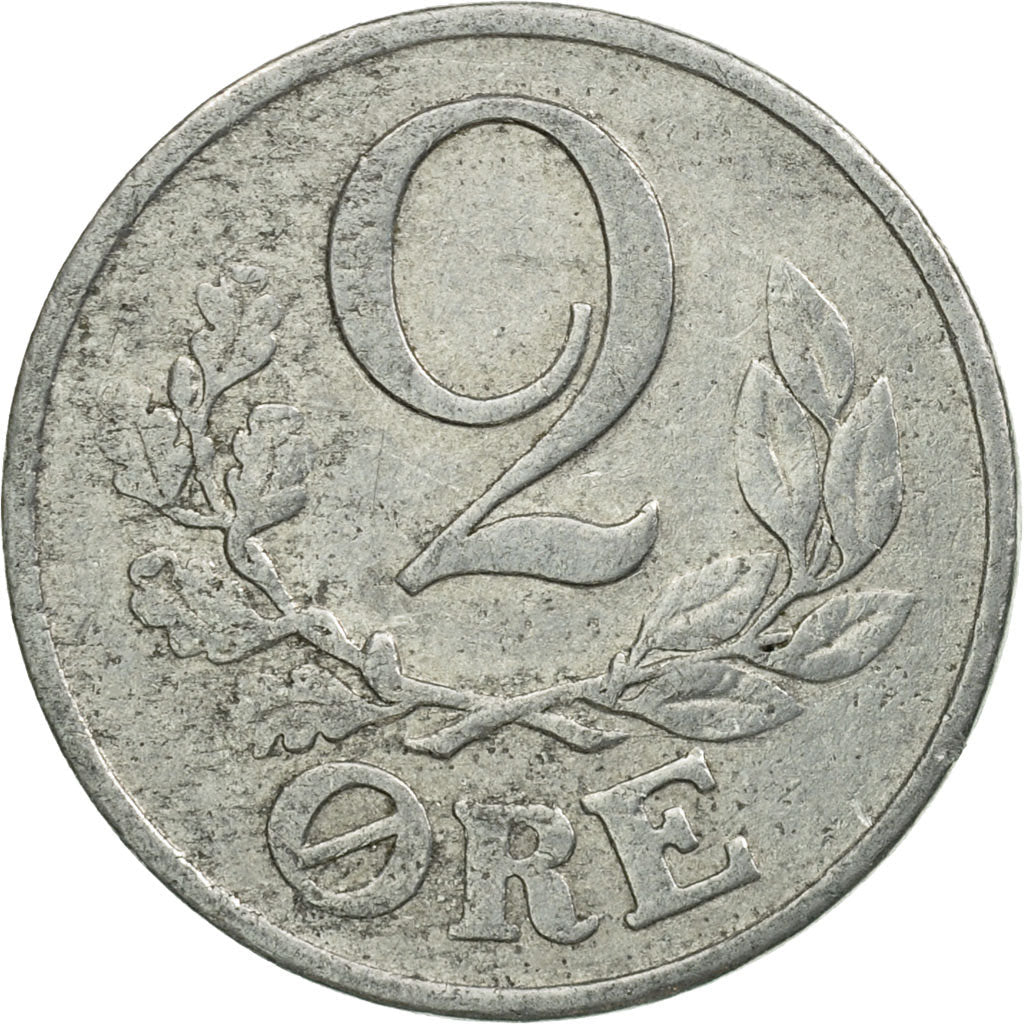 Danish Coin 2 Øre | Christian X | German Occupation | Oak | KM833 | Denmark | 1941