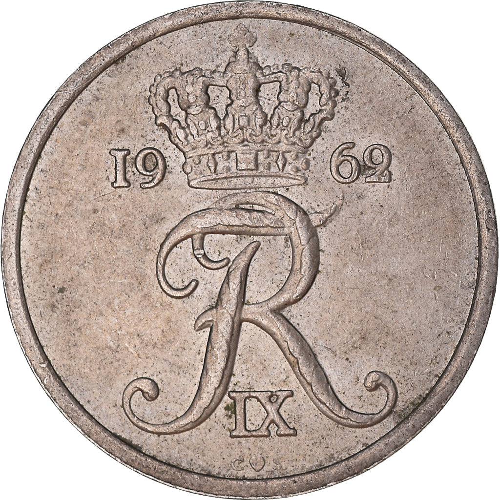 Danish Coin 25 Øre | King Frederik IX | Oak Tree | KM850 | Denmark | 1960 - 1967