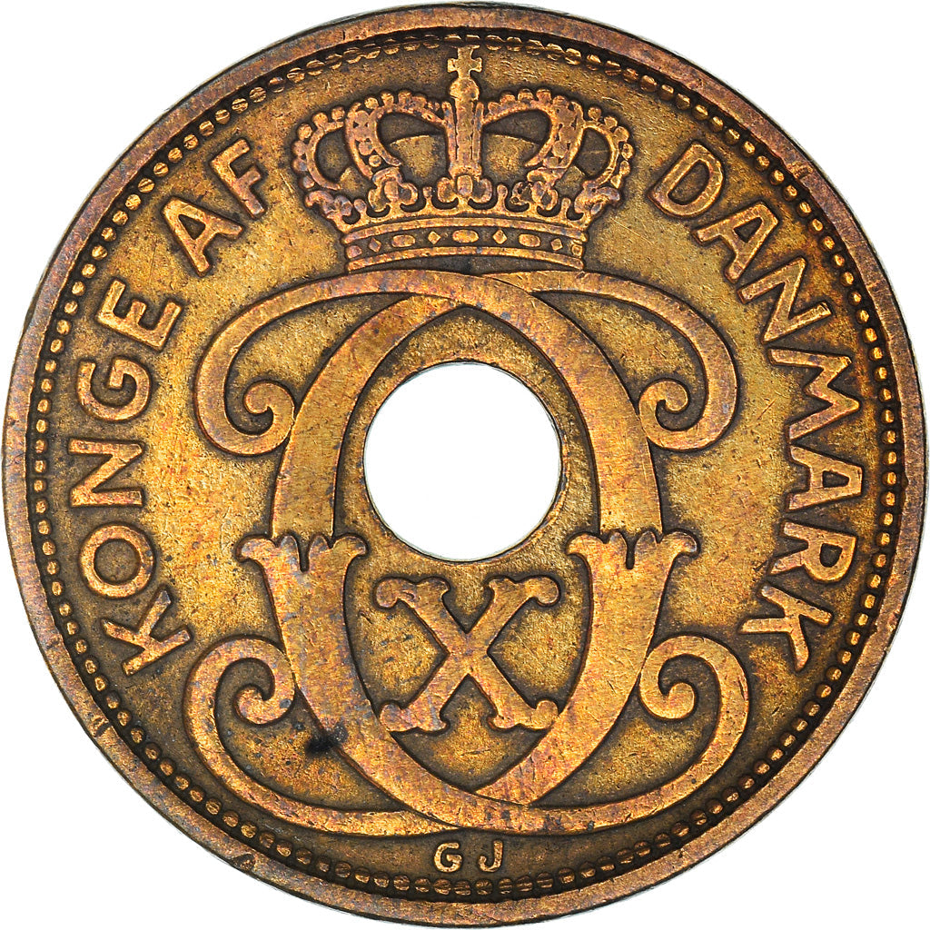 Danish Coin 5 Øre | Christian X | KM828 | Denmark | 1927 - 1940