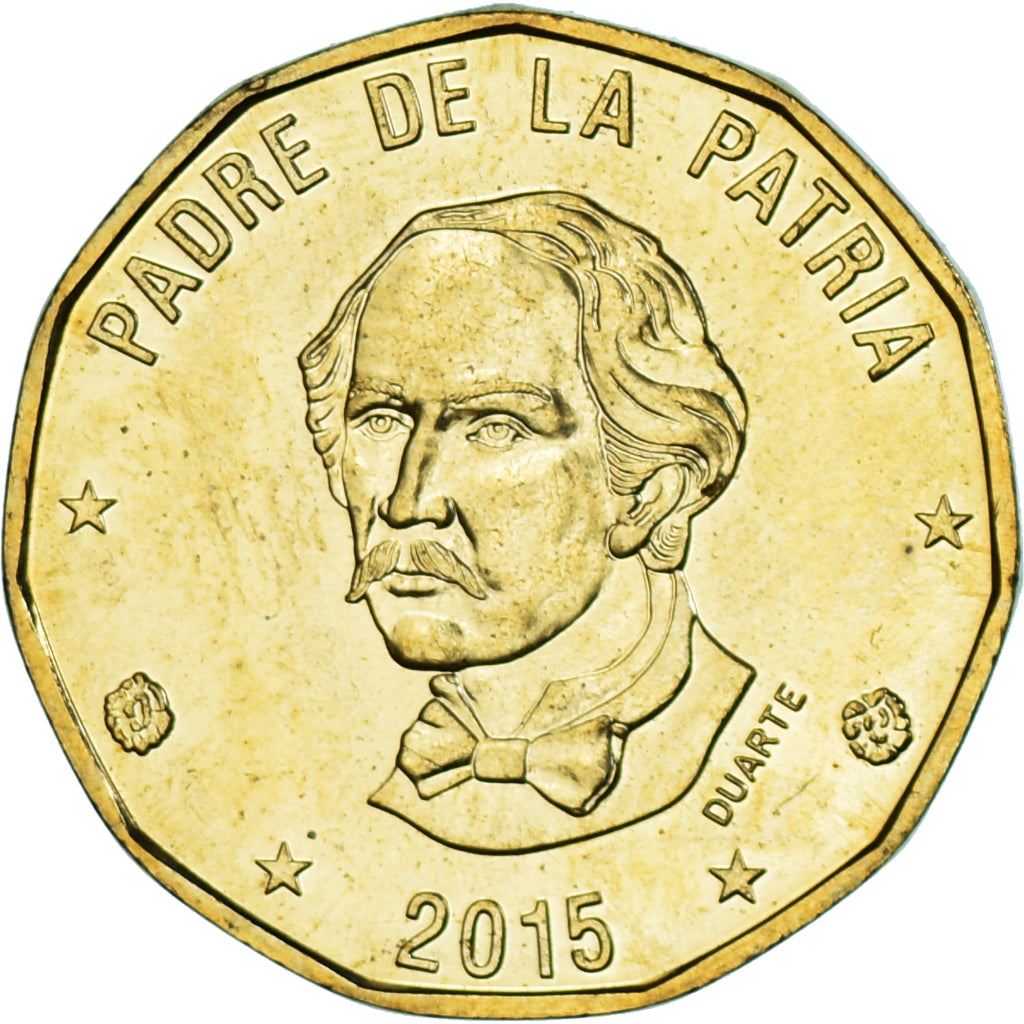 Dominican Republic | 1 Peso Coin | Juan Pablo Duarte | Km:80A | 2008 - 2016