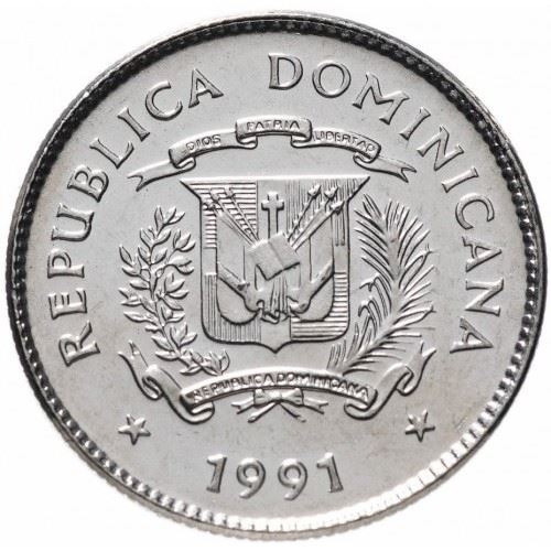 Dominican Republic 10 Centavos Coin | Fruit | Vegetables | KM70 | 1989 - 1991