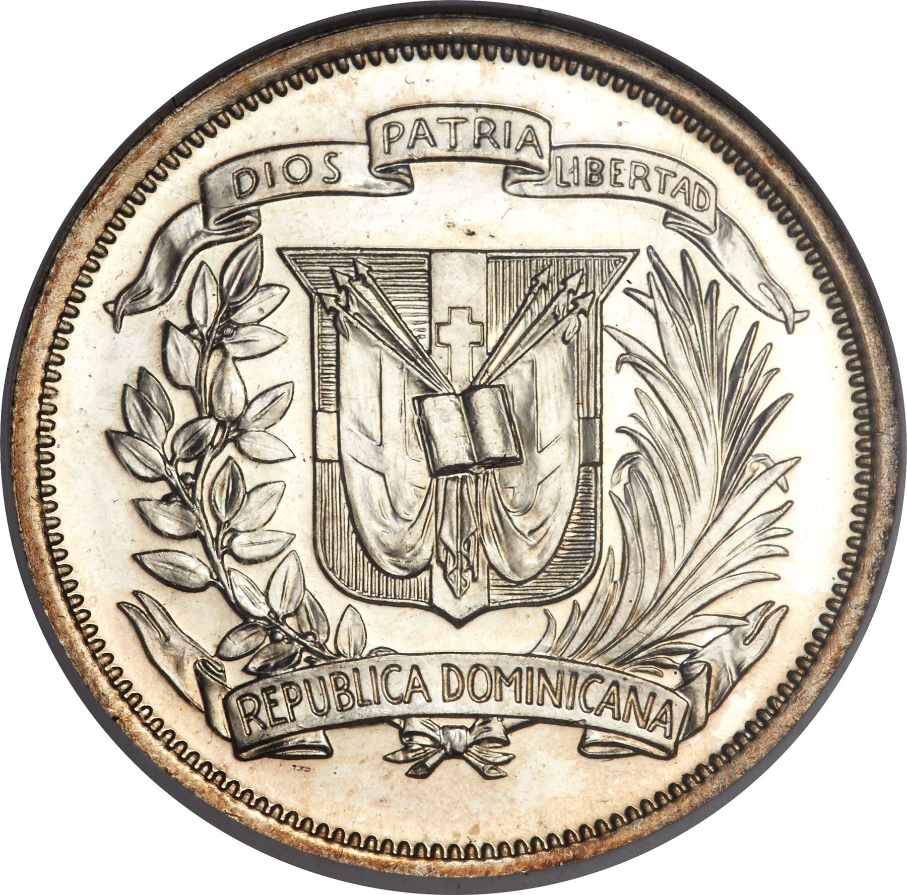 Dominican Republic 1/2 Peso Coin | Liberty | KM21 | 1937 - 1961