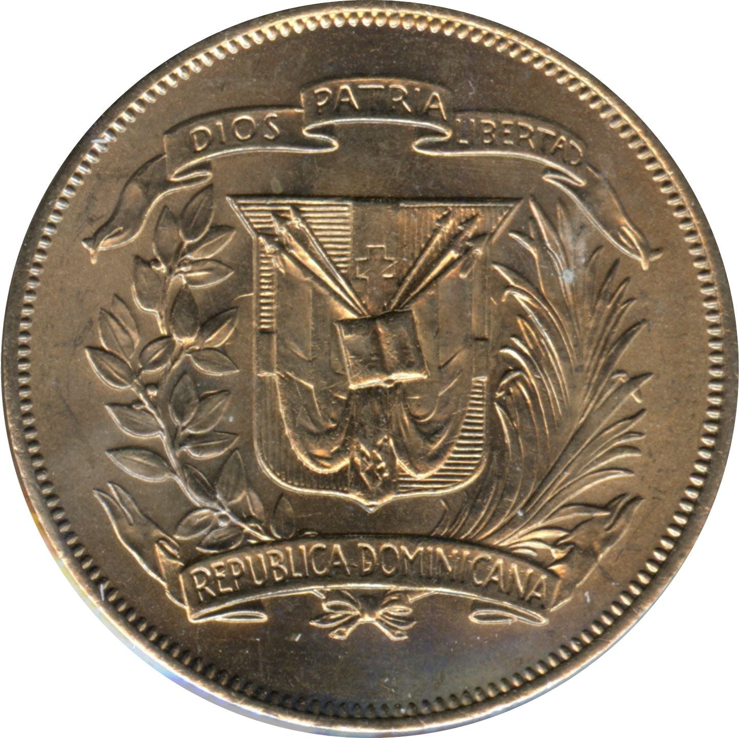 Dominican Republic 1/2 Peso Coin | Liberty | KM21a | 1967 - 1975