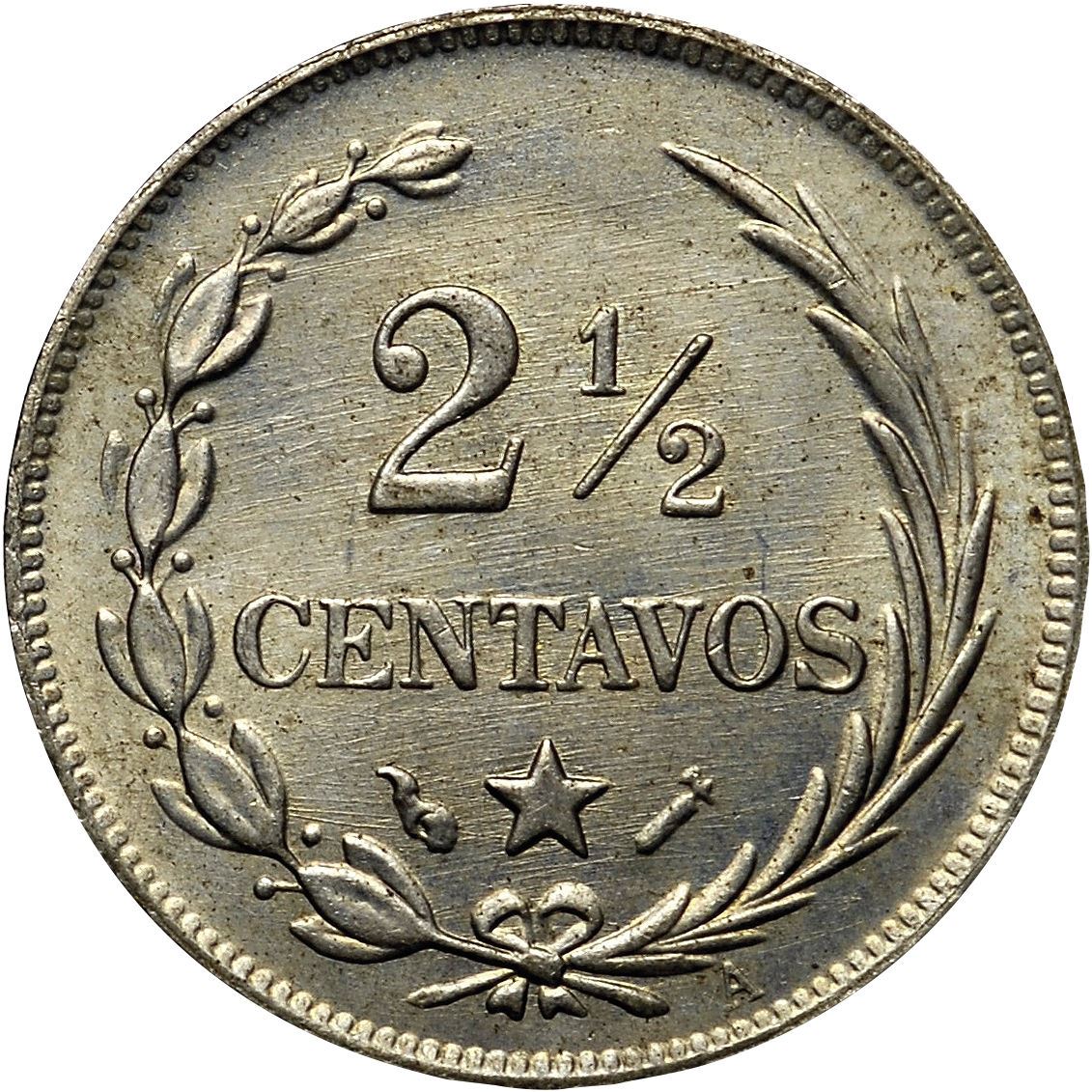 Dominican Republic 2.5 Centavos | KM7 | 1882 - 1888