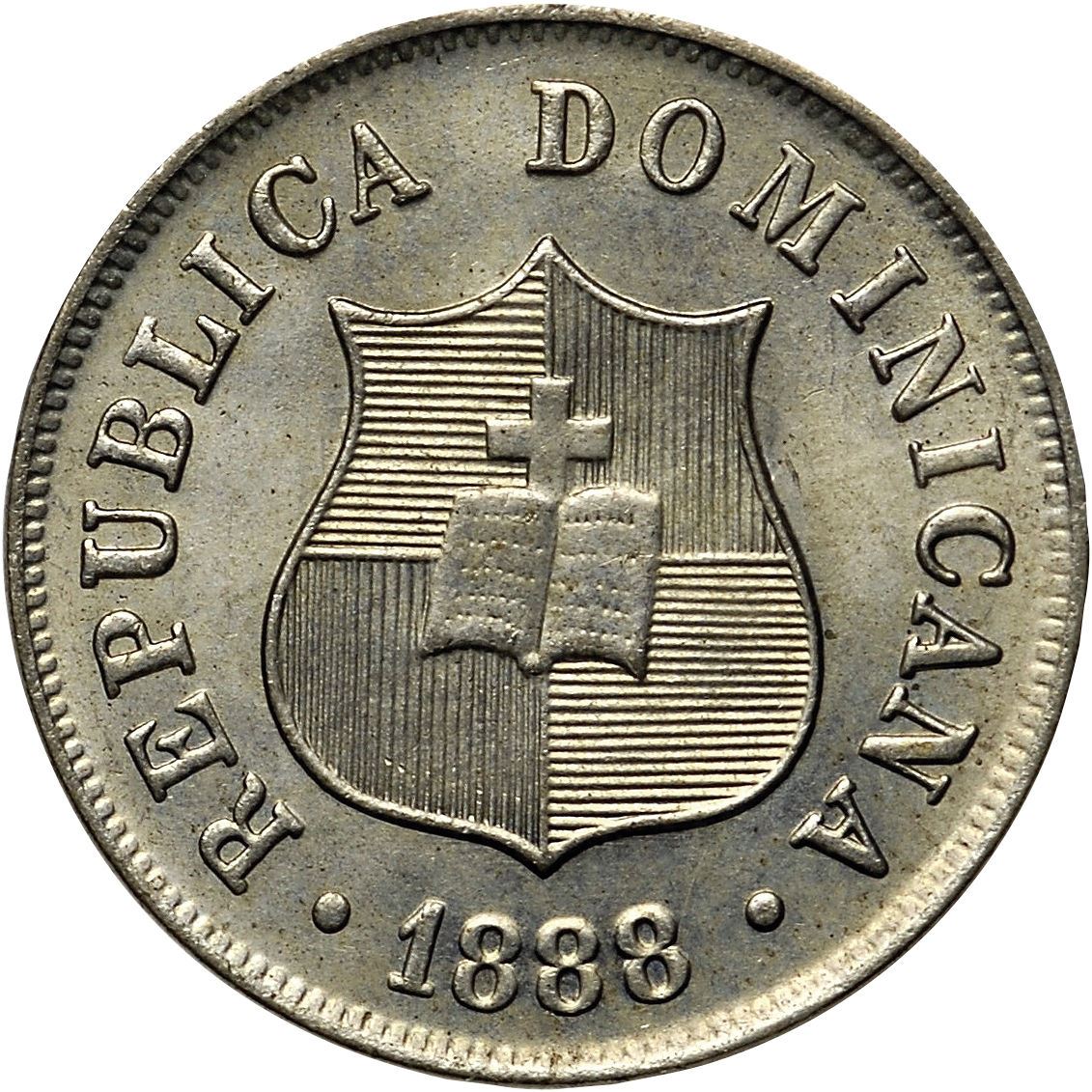 Dominican Republic 2.5 Centavos | KM7 | 1882 - 1888