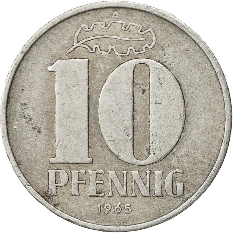 East German 10 Pfennig | Deutsche Demokratische Republik | KM10 1963 - 1990