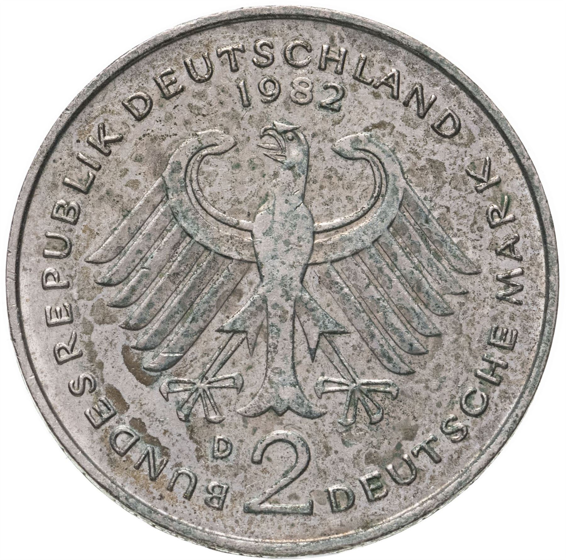 East German 2 Mark Coin | | Deutsche Demokratische Republik | KM48 1972 - 1990