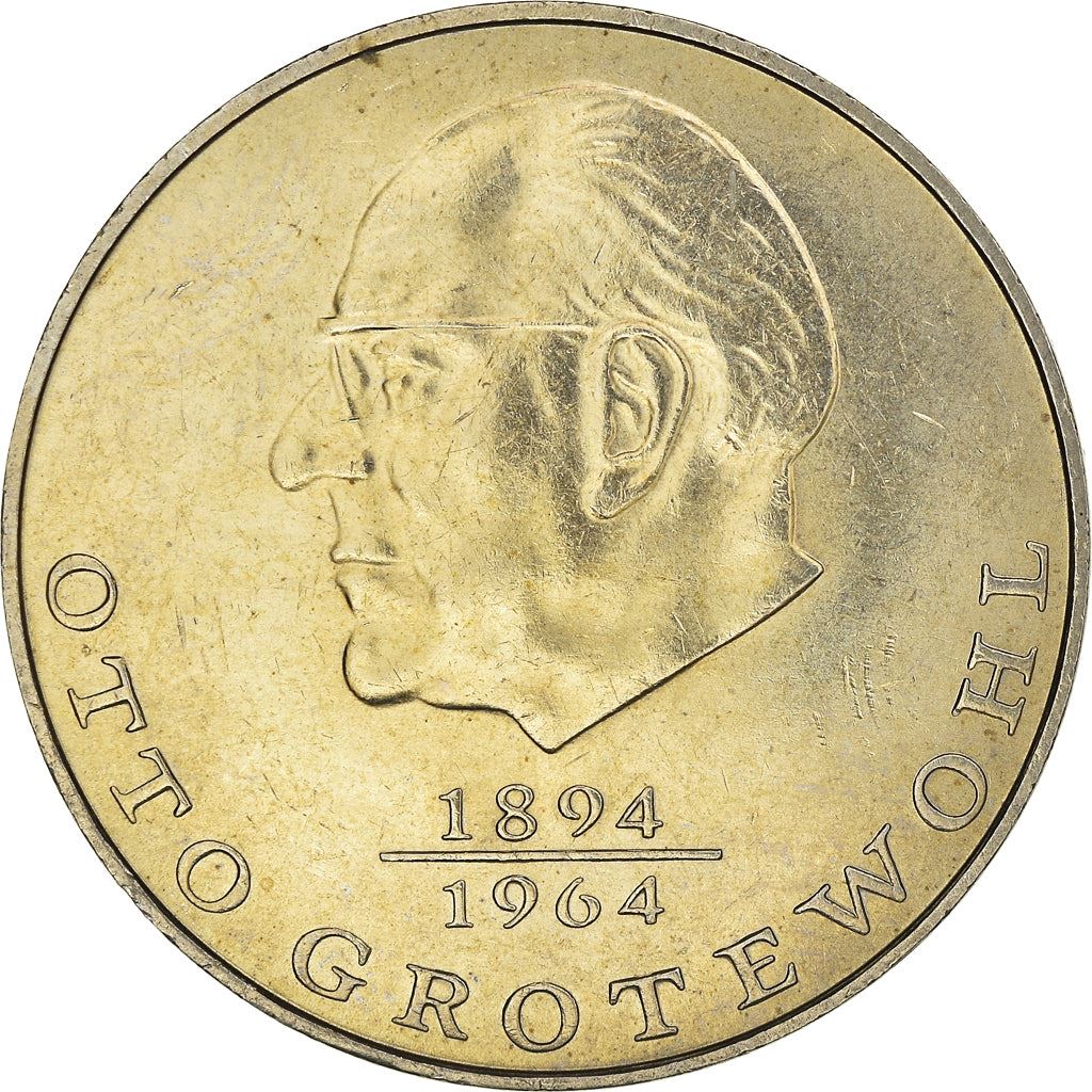 East German 20 Mark Coin | Otto Grotewohl | Deutsche Demokratische Republik | KM47 | 1973