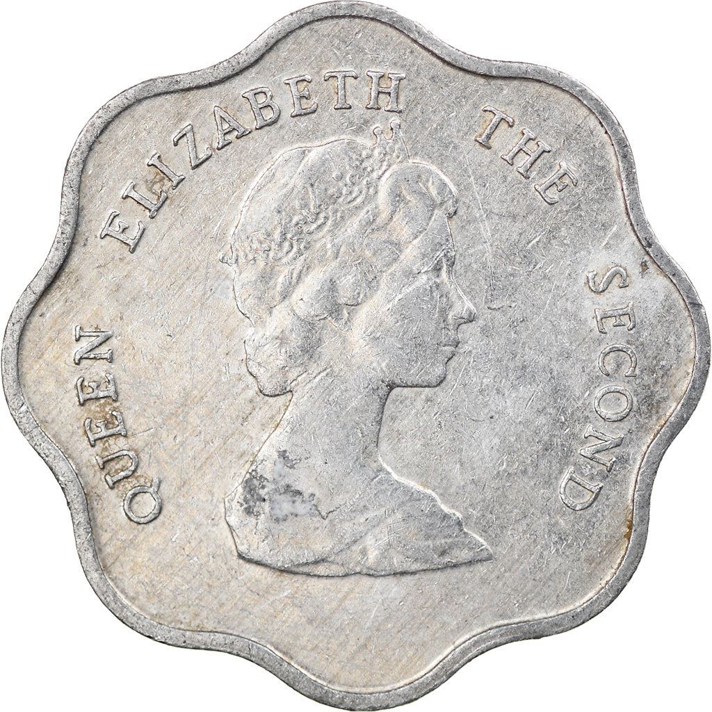 Eastern Caribbean States Coin 5 Cents | Queen Elizabeth II | Palm | KM12 | 1981 - 2000