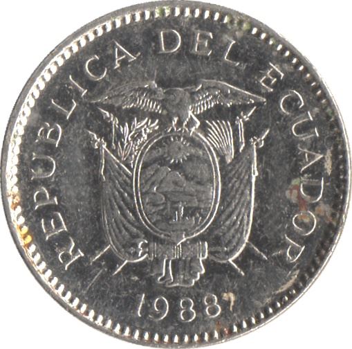 Ecuador | 50 Centavos Coin | Km:90 | 1988